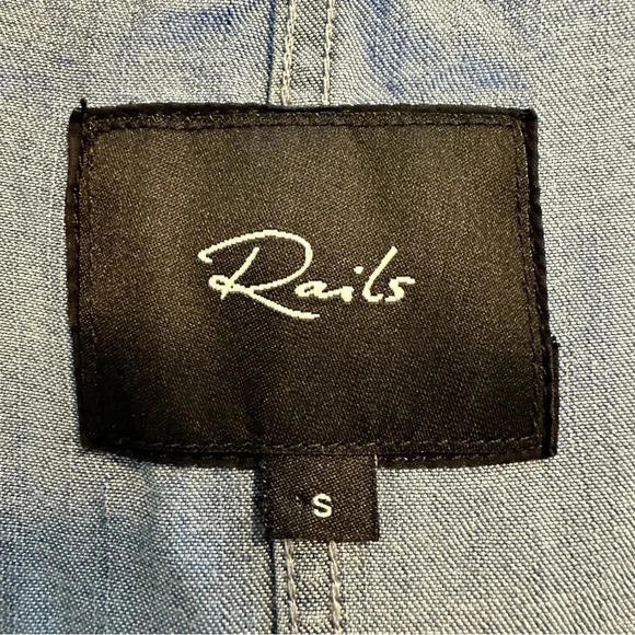 Rails Vintage Wash Chambray Lyocell Drop Waist Dress - Picture 8 of 9